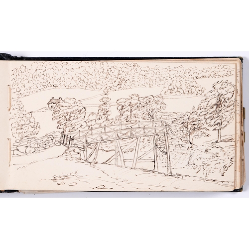 572 - English School, mid 19th c - Sketches Taken in North West Wales, 67, in album, each inscribed on the... 