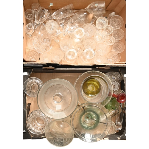 1160 - Miscellaneous cut and other glassware, including decanters, etc