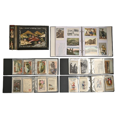 484 - A collection of postcards, mainly early 20th c, including chromo, British and Continental scenery, r... 