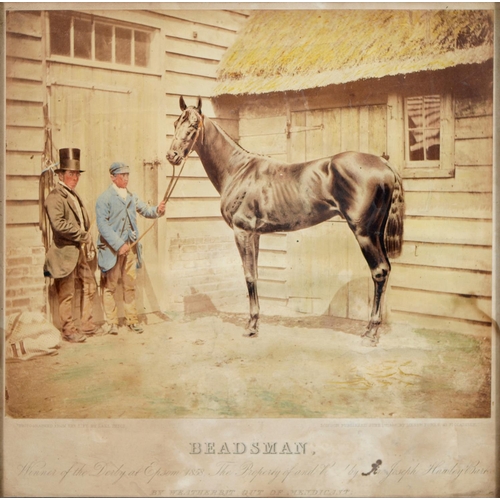 728 - Horse Racing. William Frederick Lake Price (1810 - 1896), Beadsman, Winner of the Derby at Epsom, 18... 