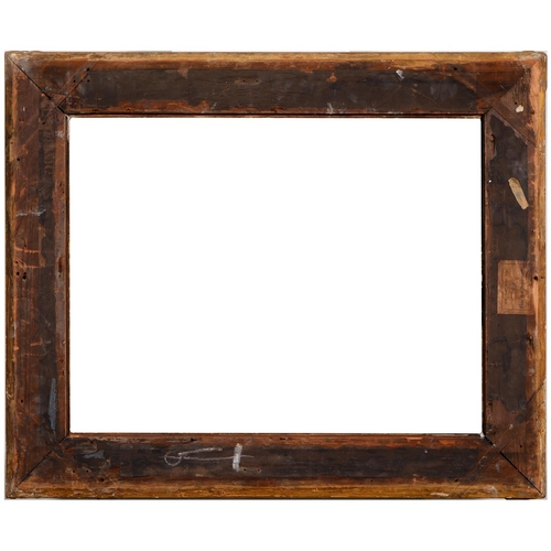 758 - A Victorian giltwood and composition picture frame, in mid 18th c English style with ribbon sight, s... 