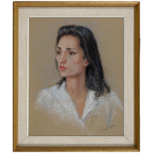 801 - June Ryan (1925-2006) - Portrait of the actress Rosalie Crutchley (1920-1997), head and shoulders in... 