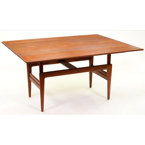 1274 - A Danish mid-century teak 'Elevator' table, Kai Kristiansen for Vildbjerg Moblefabrik, 1960's, 70cm ... 