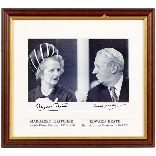 1027 - Politics. Margaret Thatcher, Baroness Thatcher LG, OM (1925-2013) & Sir Edward Heath KG, MBE (19... 