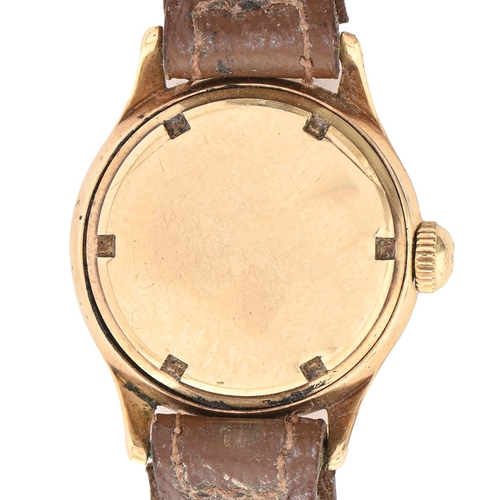 103 - An Omega gold lady's wristwatch, 24mm diam