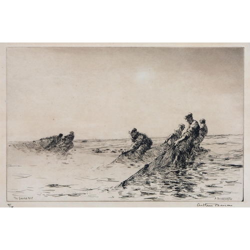 1078 - Arthur John Trevor Briscoe RE, RI (1873-1943) - The Seine Net, etching, 1925, signed by the artist i... 