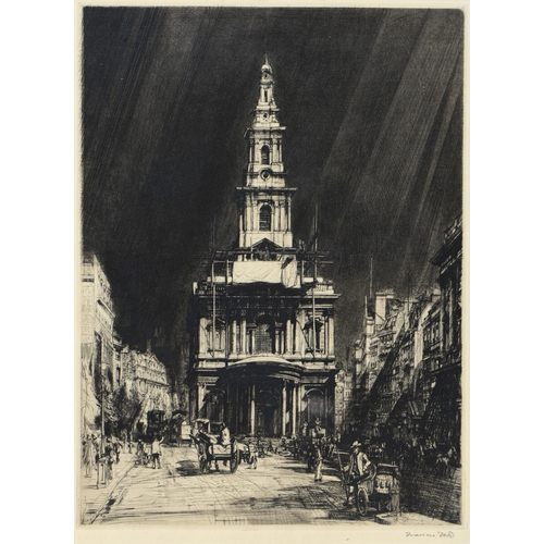 1081 - Francis Dodd RA, RWS (1874-1949) - The Strand with Sky, drypoint, 1916, signed by the artist in penc... 