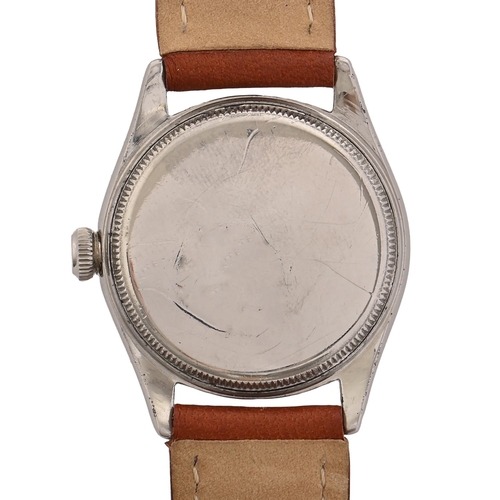 109 - A Rolex stainless steel wristwatch, Oyster, 31mm diam