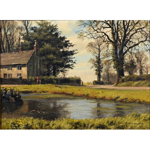 1096 - Rex N Preston (1948-) - Derbyshire Scene,  oil on canvas, signed and dated '76, 29 x 39cm... 
