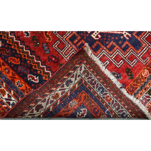 1172 - A Persian medallion rug, 20th c, 246 x 163cm
