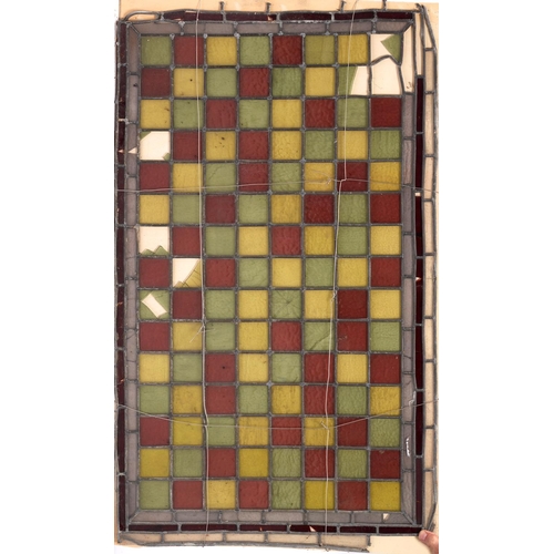 1219 - Architectural Salvage. A collection of thirteen stained and leaded glass windows, late 19th/early 20... 