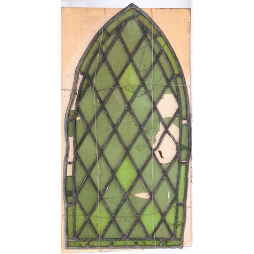 1219 - Architectural Salvage. A collection of thirteen stained and leaded glass windows, late 19th/early 20... 