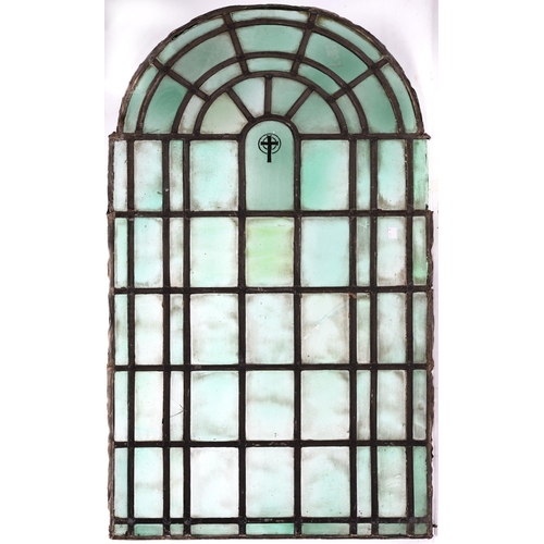 1219 - Architectural Salvage. A collection of thirteen stained and leaded glass windows, late 19th/early 20... 