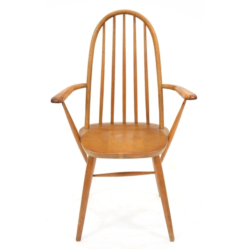 1286 - An Ercol ash elbow chair