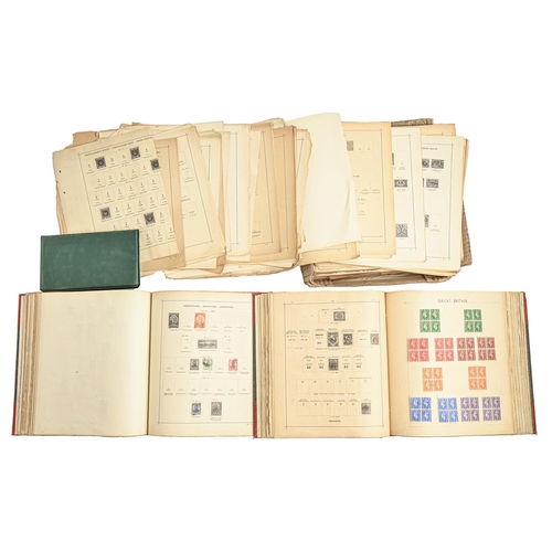 906 - Postage Stamps. Two Senf's Postage Stamp Albums, partially-filled with Britain, British Empire and W... 