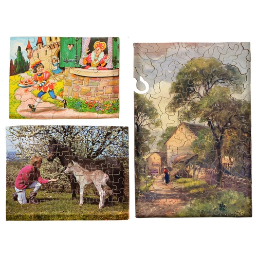 919 - Five wooden jigsaw puzzles  Burgis & Colbourne Ltd - A Family Party,  76 x 54cm, 1010 pieces, (5... 