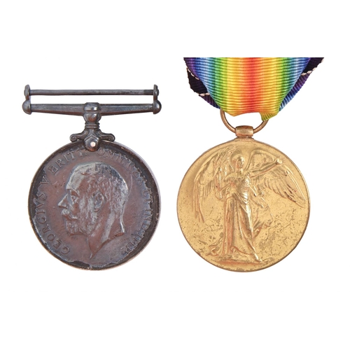 167 - WWI, pair, British War Medal and Victory Medal 25777 Pte H Orange G GdsPrivate Harold Orange of 2nd ... 