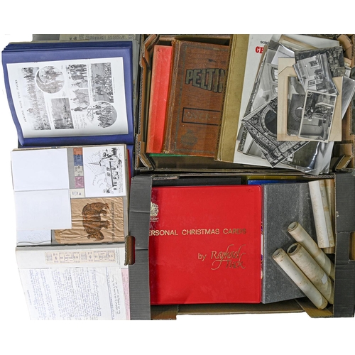 286 - Miscellaneous scrapbooks of press cuttings, orders of service, letters, invoices, bill heads, theatr... 