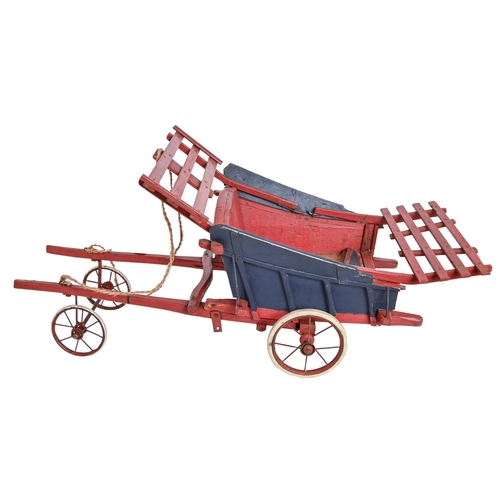 288 - A Victorian hand built child's dog cart, 102cm