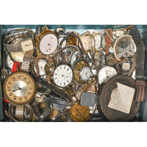 341 - Miscellaneous lever and other watches and wristwatches, 19th c and later, including silver... 