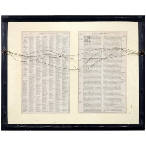 415 - John Speede - Somerset, c1676, double page engraved map, 39 x 52cm