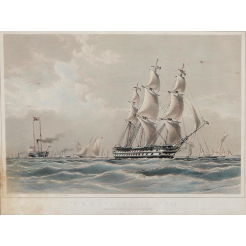 439 - By and after the Rev. Henry John Vernon (Fl. mid 19th c) - HMS Superb Sailing from Spithead June 23r... 