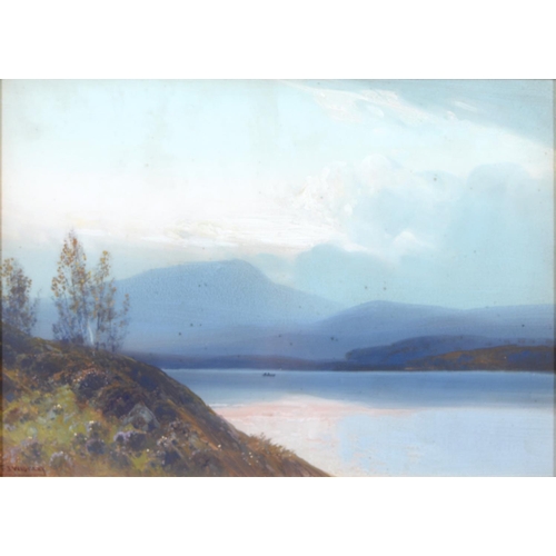 472 - Frederick John Widgery (1861-1942) - The Head of Loch Achray; Ben Venue from Loch Achray, a pair, bo... 