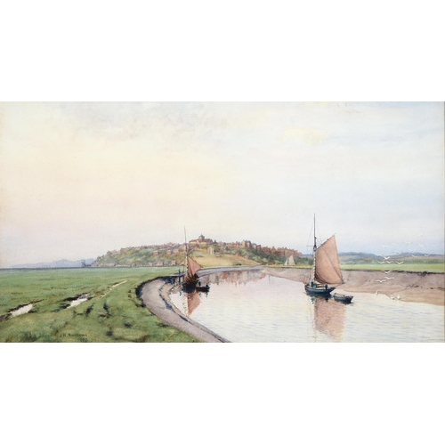 1103 - J.H. Burrows, early 20th c - Rye, East Sussex, signed and dated 1907, inscribed to verso, water... 