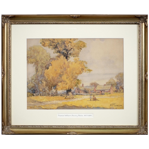 1127 - Francis William Stacey Blake (1873-1964) - Clifton Nottingham, signed and inscribed, watercolour, 27... 