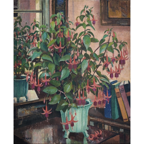 1144 - Adrian Allinson, RBA, ROI (1890-1959) – Fuchsia, signed, oil on panel, 80.5 x 65cmIn the original gi... 