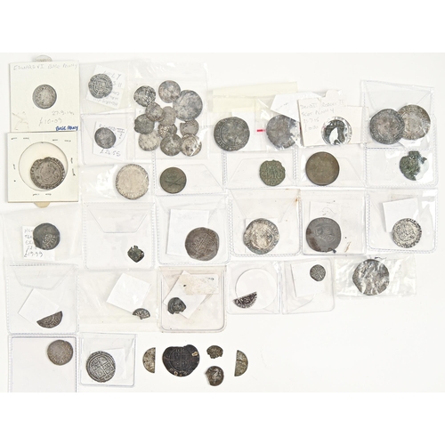 423 - England, Hammered, Farthing of Edward; Pennies Henry II, Henry III, Richard III, Edward VI; Halfgroa... 