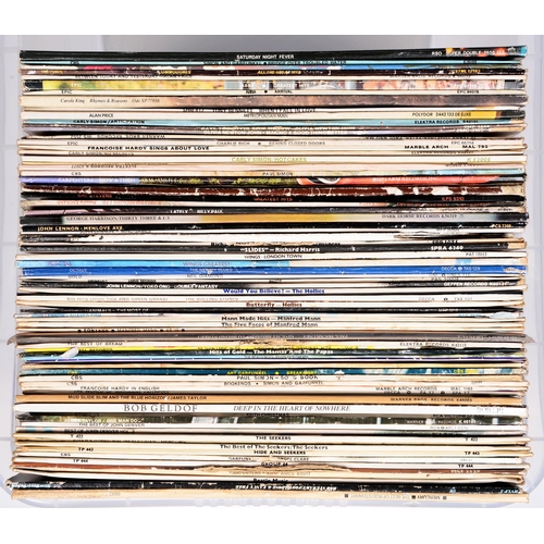 947 - A collection of vinyl LP records, including Neil Diamond, Tony Bennett, James Taylor, John Denver, T... 