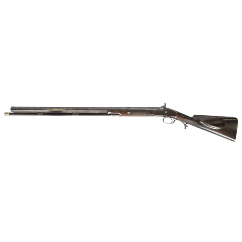 991 - An English 14 bore percussion sporting rifle, William Moore 78 Edgware Road London, mid 19th c, the ... 