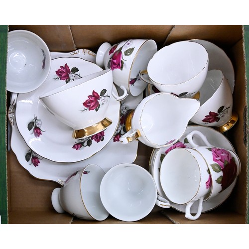 1400 - A Gladstone bone china part coffee service and other similar ware