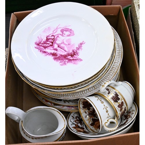 1402 - Miscellaneous Derby, Minton, Coalport and Worcester tea and dessert ware, late 18th and early 19th c... 