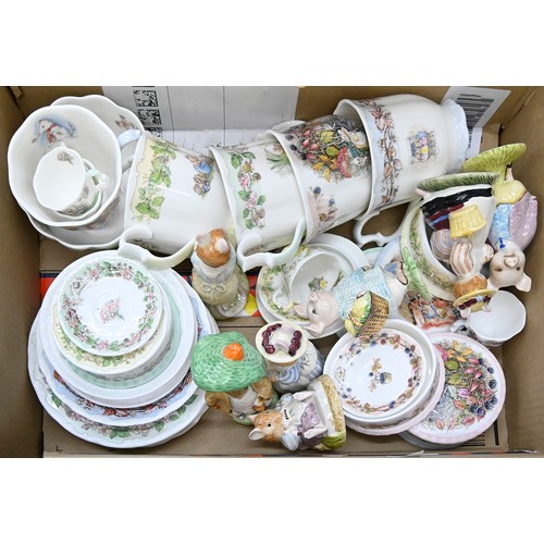 1408 - Miscellaneous Royal Albert figures of Beatrix Potter characters and related children's bone china an... 