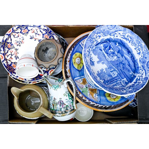 1443 - Miscellaneous ceramics, including a Copeland Spode Italian pattern two handled bowl, a Doulton Lambe... 