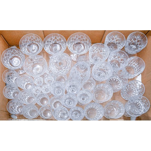 1428 - A quantity of cut glass drinking glass ware