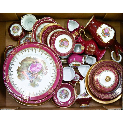 1434 - A quantity of Limoges dinner, tea and trinket ware