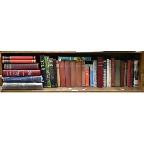 1104 - Books. 1 shelf of general stock, early 20th c and later, fiction and non-fiction, some pictorial dus... 