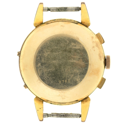 102 - A Record gold plated gentleman's chronograph with calendar and lunar work, 1950s, 37mm diam... 