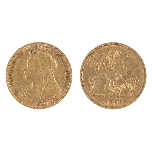 107 - Gold Coin. Half sovereign 1897