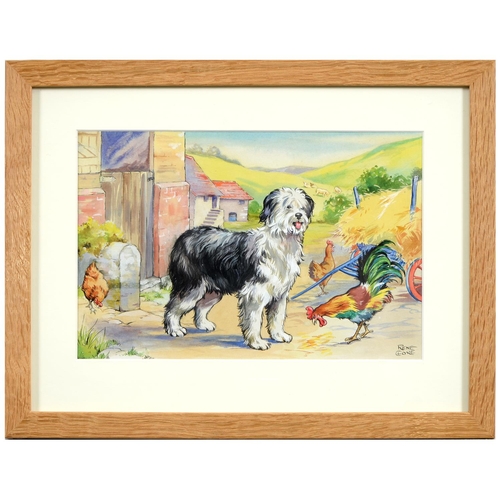 1127 - Rene Cloke (1904-1995) - Farmyard Scenes - Original Illustrations, three, all signed, pen, ink, wate... 