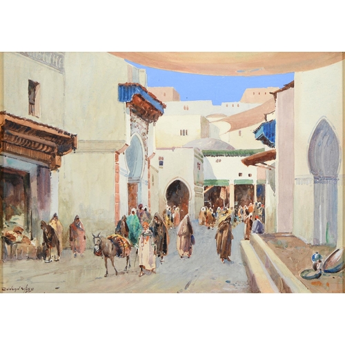 1136 - Duncan Webb,  fl 1930s - A Street in Algiers; A Street in Tunis, a pair, both signed, watercolour, 2... 