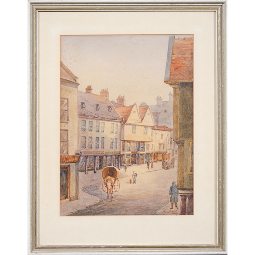 1164 - Walter Richard Washbrooke (1897-1989) - Theatre Square, Nottingham, signed, watercolour, 22 x 30cm a... 