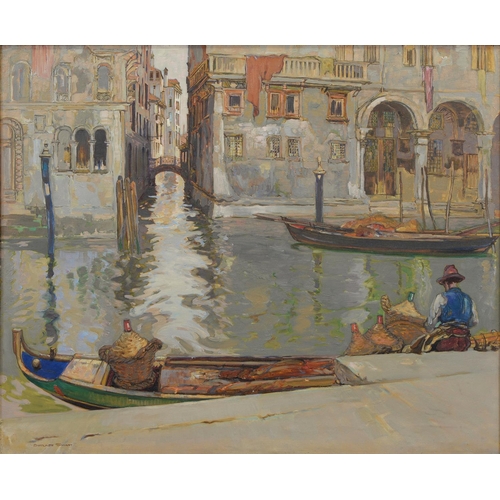 1176 - Borlase Smart RBA, ROI (1881-1947) – Venice, signed, inscribed on the artist’s exhibitio... 