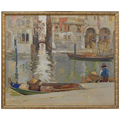 1176 - Borlase Smart RBA, ROI (1881-1947) – Venice, signed, inscribed on the artist’s exhibitio... 