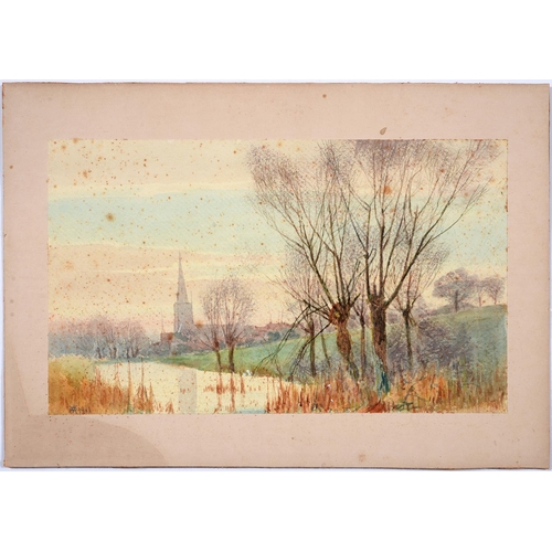 1189 - George Fall (1848-1925) - English Cathedrals, four, all signed, watercolour, 13.5 x 19cm and various... 