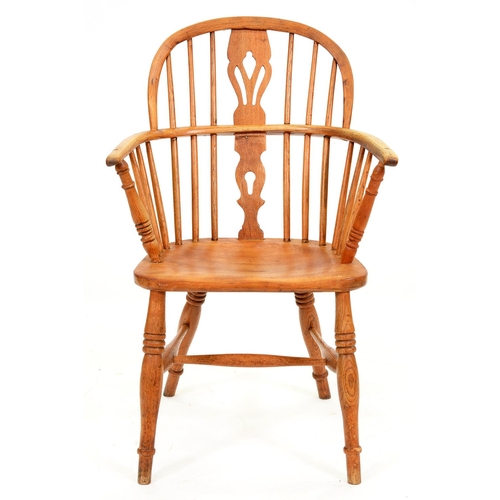 1312 - An ash Windsor chair, 20th c