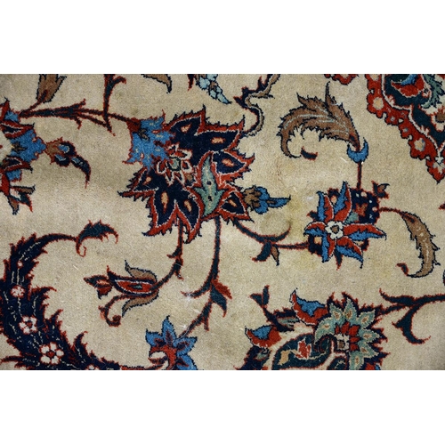 1339 - An antique Isfahan carpet, 257 x 367cm